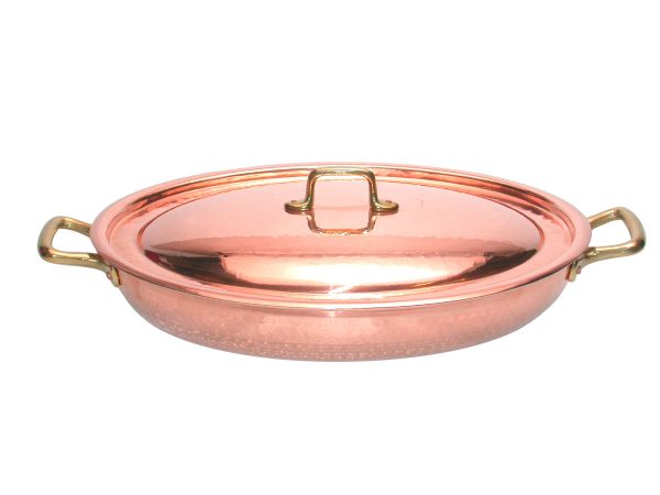 copper oval pan